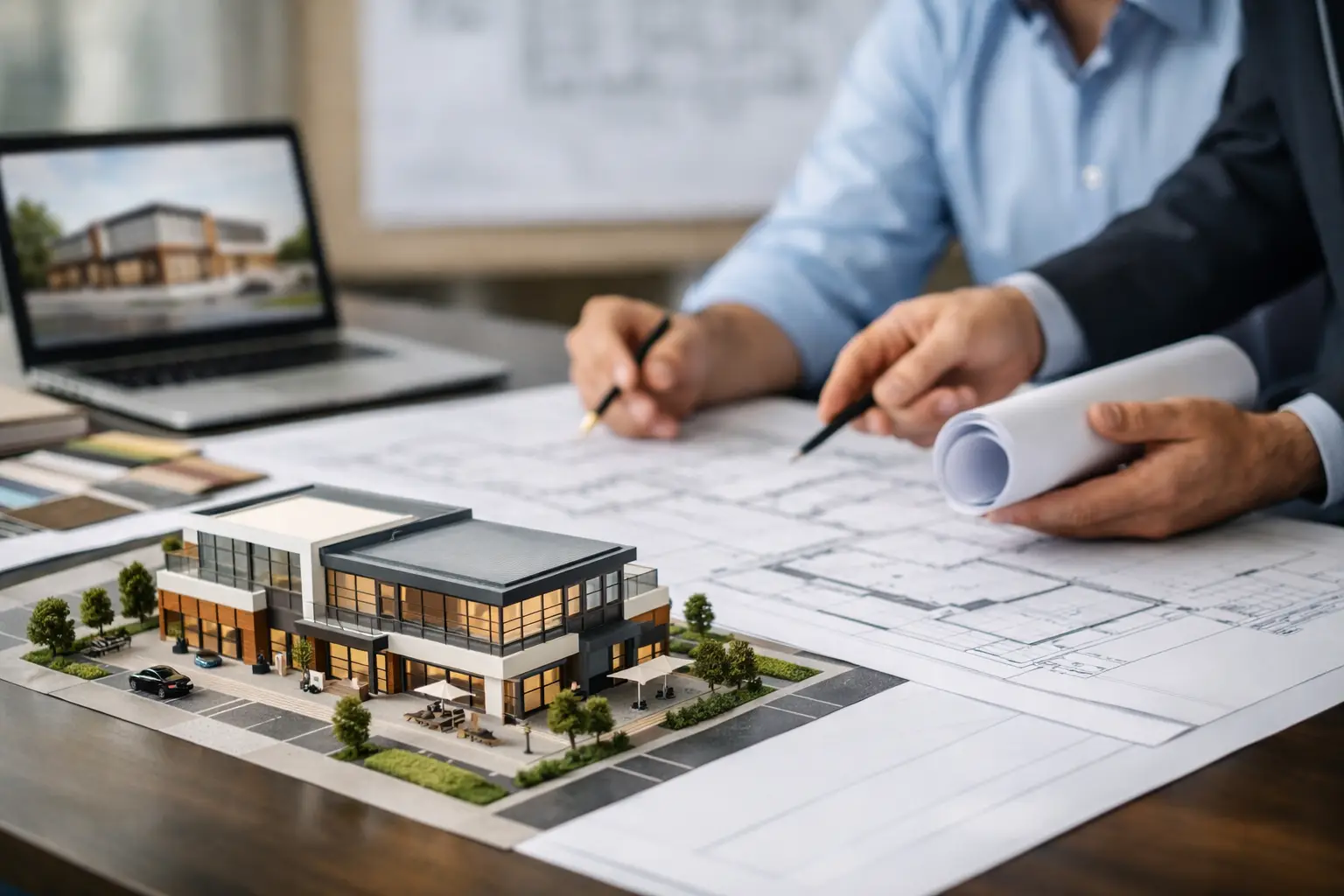 Planning the functions of a commercial building from scratch